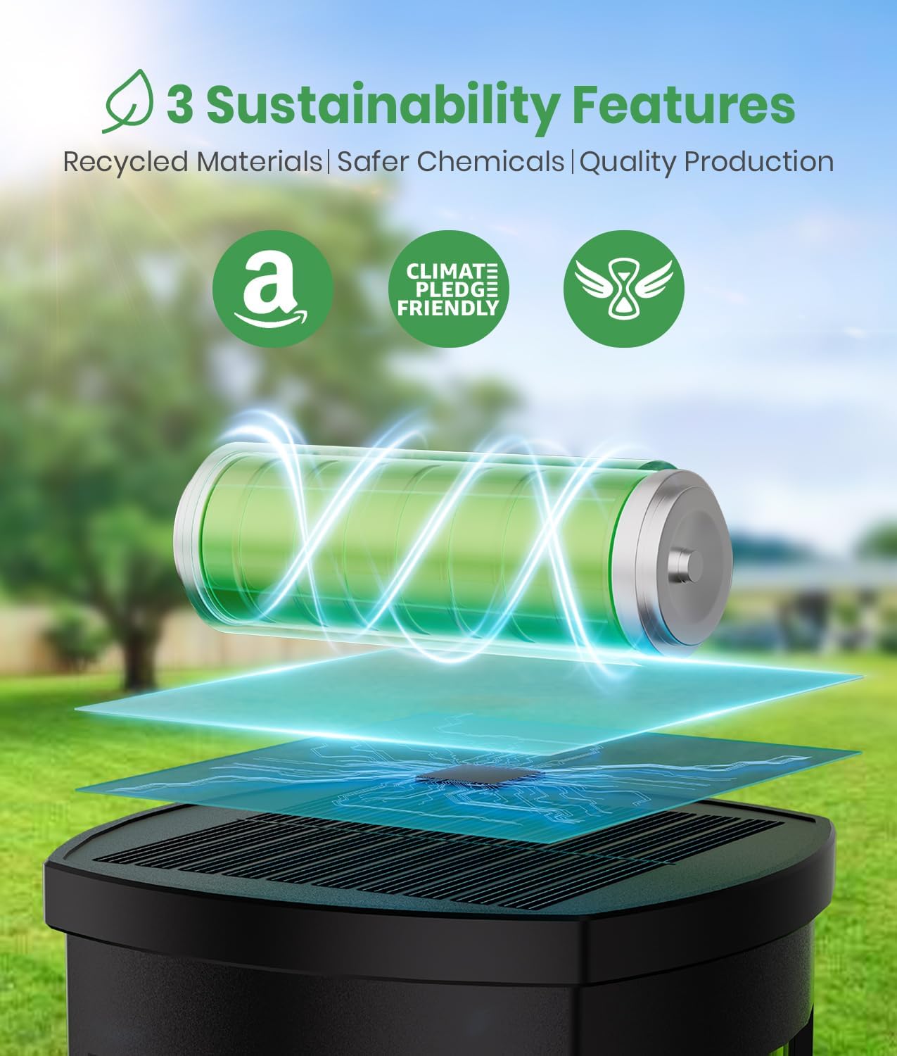 Solar Pathway Lights Outdoor Solar Lights Outdoor, IP65 Waterproof Auto On/Off Solar Garden Lights Solar Powered Landscape Lighting for Yard Walkway Driveway Pathway (Warm White, 6pack)