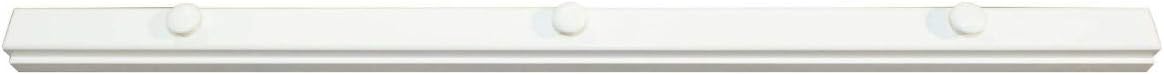 RRD Amish Made Wooden Quilt Rack Wall Mount - Rustic Tapestry Hangers for Rugs, Tapestries & Quilts - Maple Wood, White Paint, 30' Long