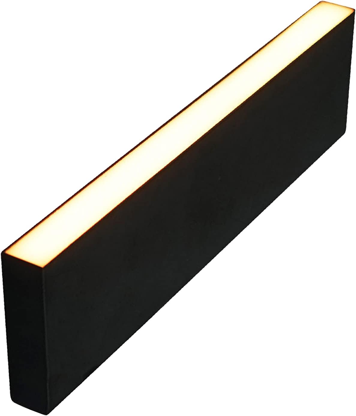 LUMENGY Paver Light Slim 0.5x9 Inch (0.55X8.85X2.2) Glare-Free Steel Brick Lighting for Pavers, Walls, Driveway & Pathway Borders 2700K Warm White, Waterproof IP67, Drive-Over Rated - 12V AC/DC