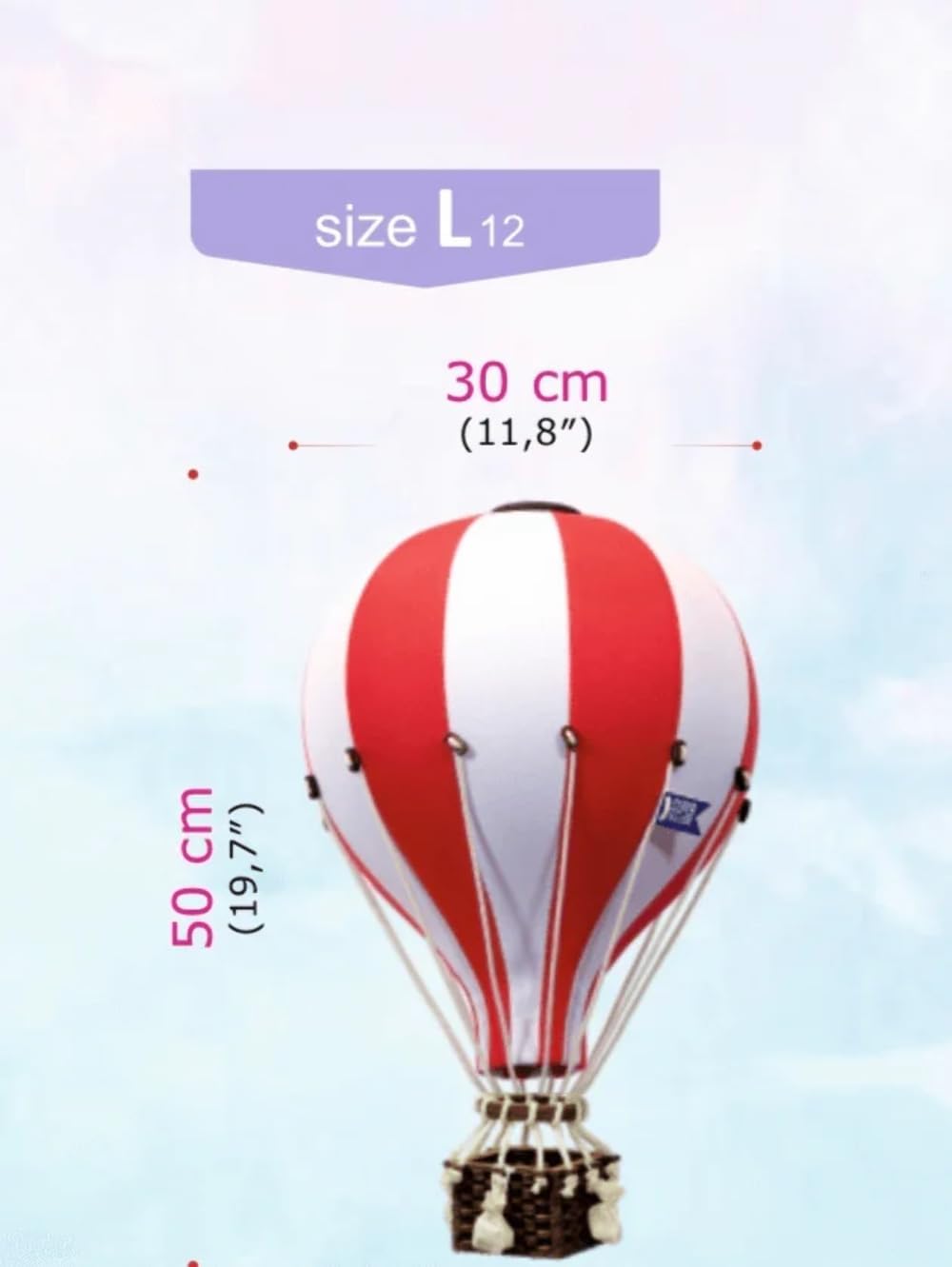 Decorative Hot Air Balloon Baby Shower Centerpieces - Nursery and Toddler Room Bedroom Decor - Home Decorations - Gold/Beige