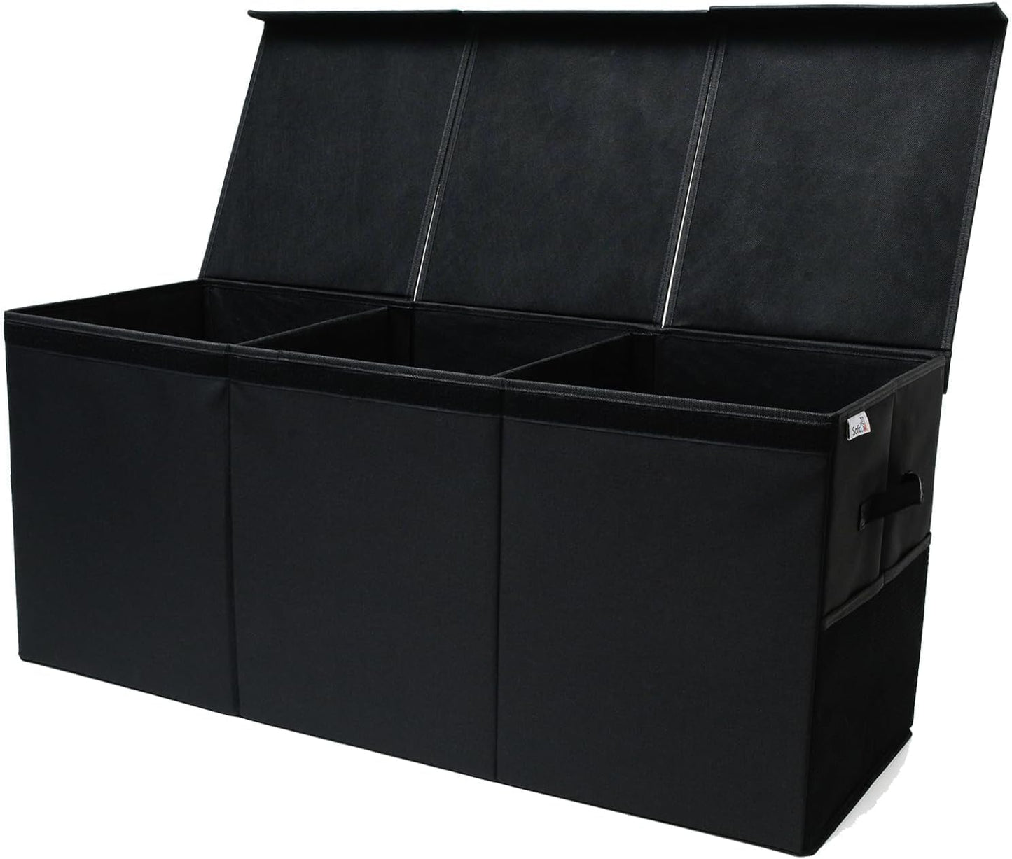 Extra Large Toy Storage Organizer with Lid - Sturdy, Collapsible Toy Chest Storage Box Design - Toys Bin with Dividers for Kids, Nursery, Bedroom, Playroom 37"x16"x14"