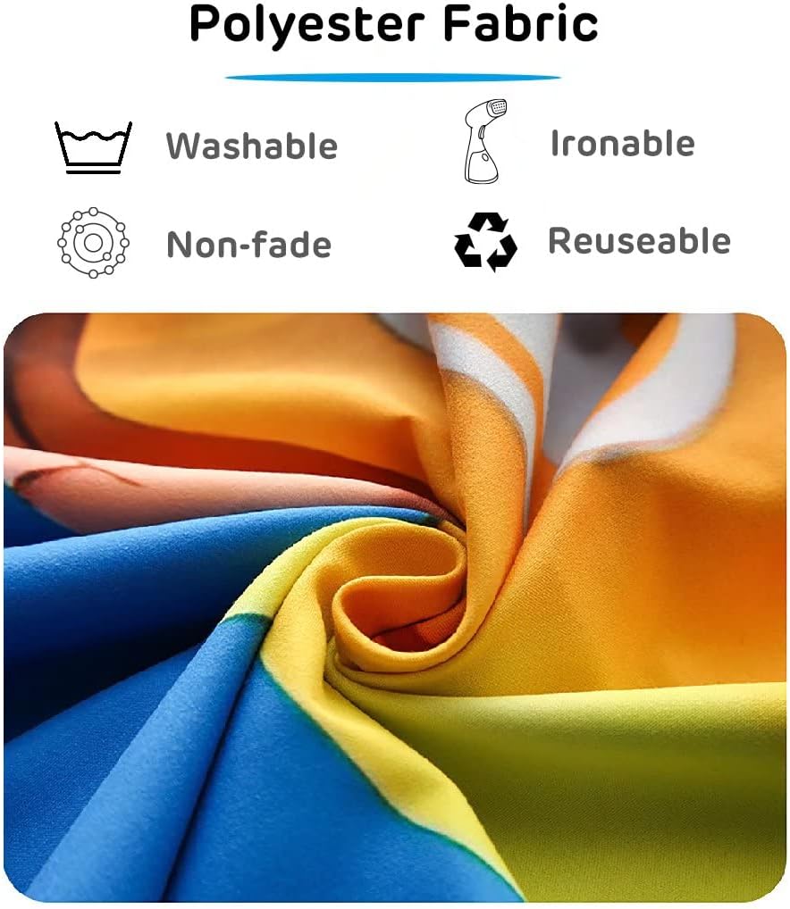 Loccor 6x4ft Tie Dye Tapestry Red Yellow Orange Blue Swirl Vortex Psychedelic Abstract Tapestry Bedroom Living Room College Hippie Bohemian Wall Hanging （Pattern Painted on Polyester Fabric）