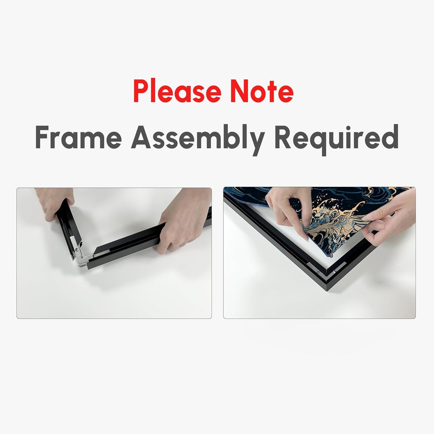 SIGNWIN 24"x46" Extra Large Framed Wall Art Neutral Abstract Geometric in Mid-Century Style, Retro-Inspired Design for Home Living Room Bedroom Decor (Frame Assembly Required)
