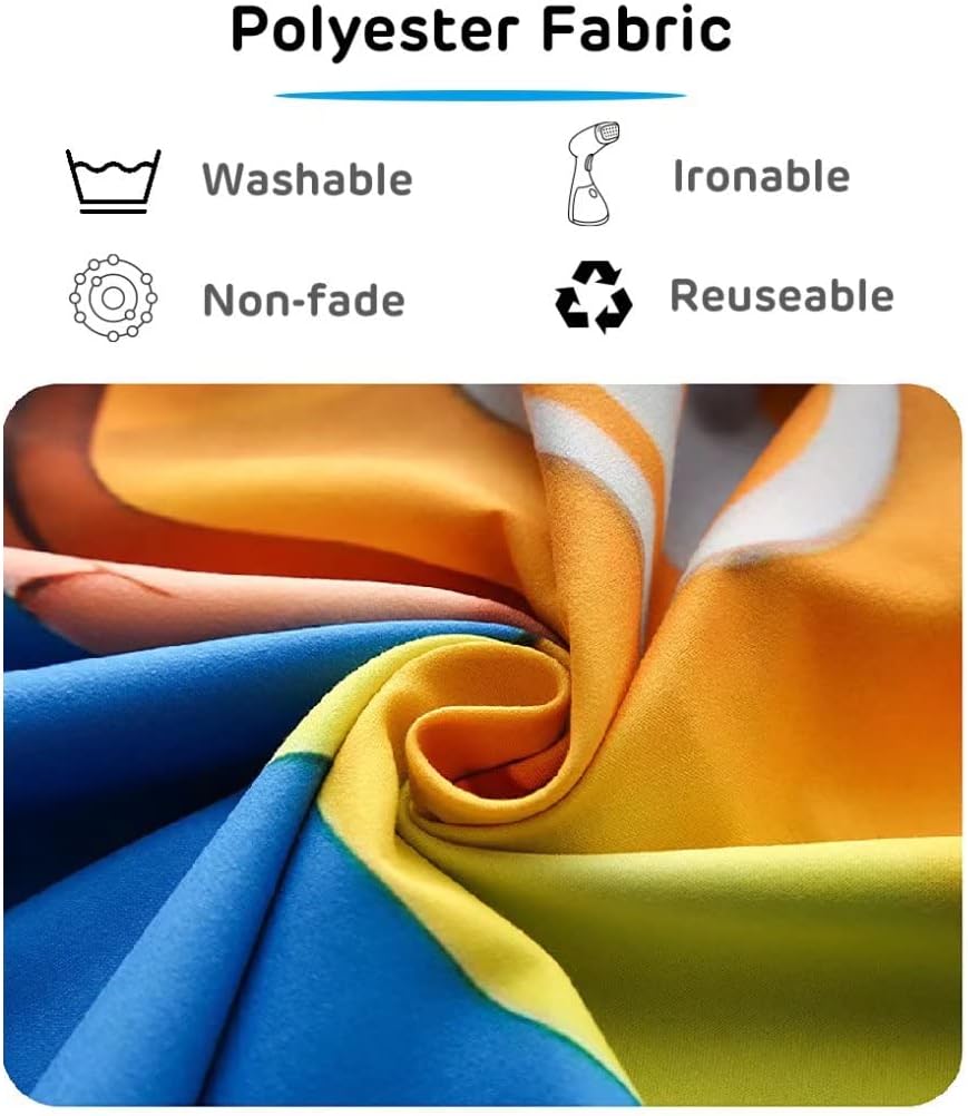 BELECO Tie Dye Tapestry Fabric Wall Hanging 106x70 Inch Groovy Sign Rainbow Tapestry Backdrop Colorful Spiral Tie Dye Party Decorations Tie Dye Art Tapestries for Bedroom Living Room Dorm Decor