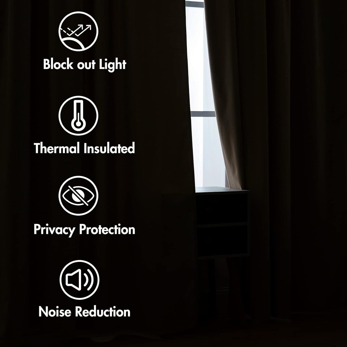 MIULEE Velvet Curtains 84 inches - Pinch Pleated Luxury Room Darkening Curtains for Bedroom Living Room Blackout Thermal Insulated Super Soft Window Drapes Rod Pocket, Camel Beige, 2 Panels