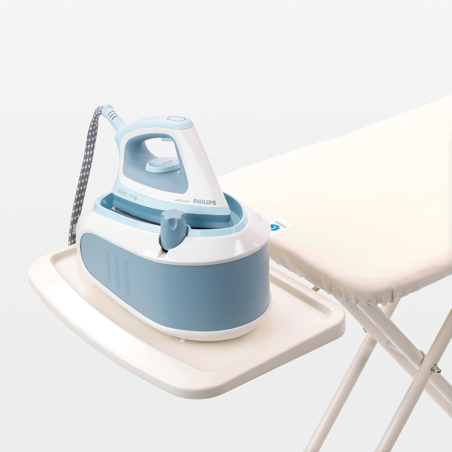 Brabantia Ironing Board C, XL Steam Unit Holder, Adjustable Height, Non-Slip Rubber Feet, Foldable, Denim Black, Size C (49 x 18 inches), Metal Frame, Free Standing, 63 inches