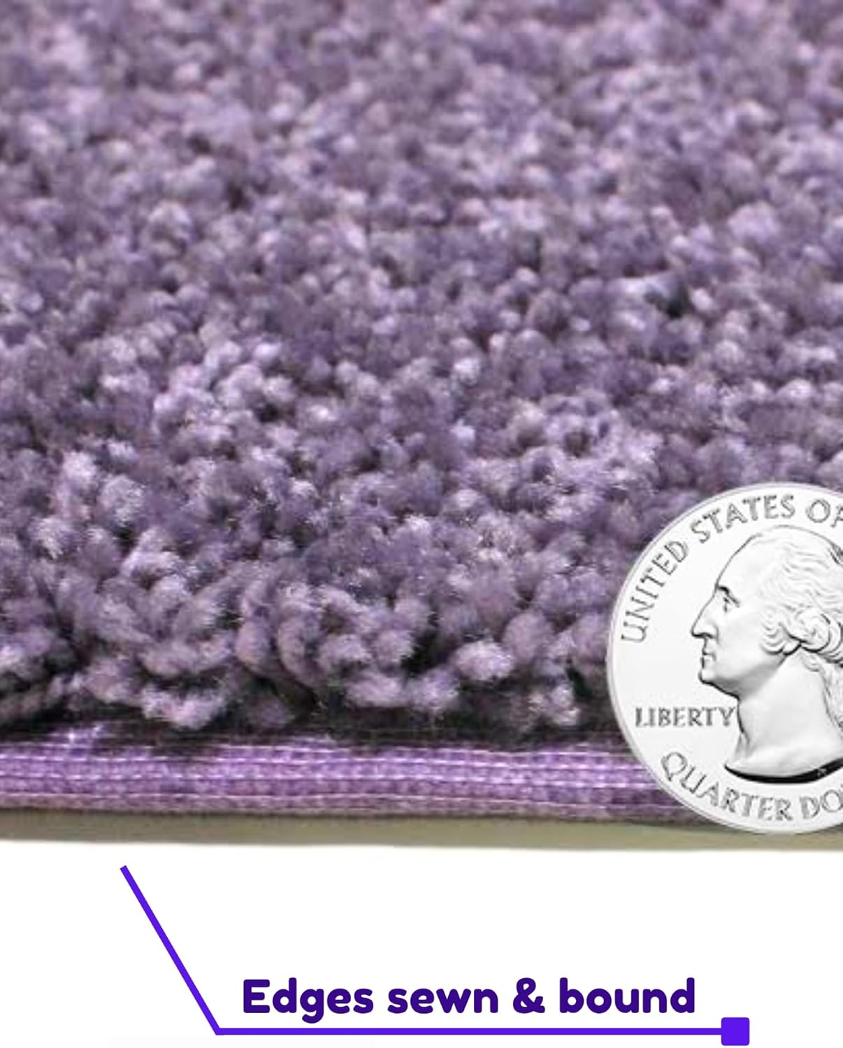 KOECKRITZ Soft and Colorful Kids Classroom Area Rugs (Passes Flammability Pill Test) Many Sizes and Bright Colors to Select from (5' x 8', Lavender)