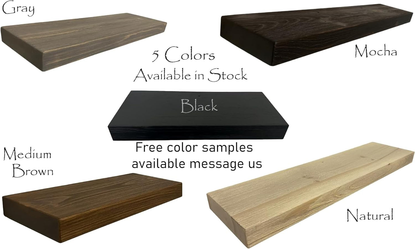 joelsantiques - 60 Inch Wooden Floating Shelves for Wall - 60x12x2 in - Made of Natural Wood - Long Heavy Duty Rustic Wall Shelves for Bedroom - Perfect for Living Room, Kitchen - Medium Brown