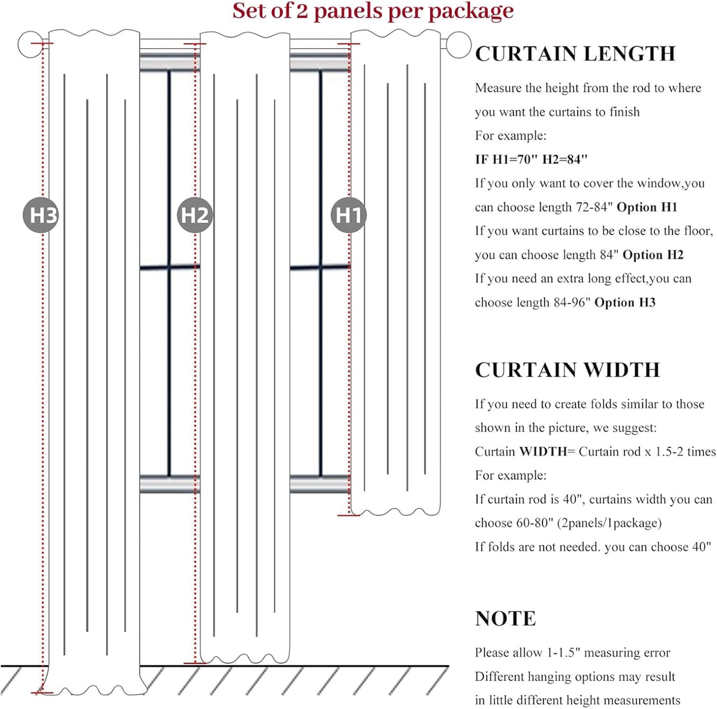 Extra Wide Linen Curtains for Living Room/Bedroom 2 Panels Set, Rustic Country Pinch Pleated Blackout Burlap Curtain Thermal Soundproof with Ceiling Track (70"Wx90"L) for 60 Inches Wide Windows