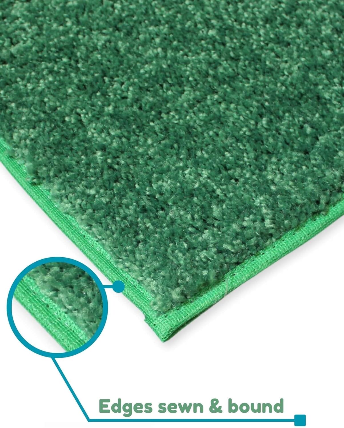 KOECKRITZ Soft and Colorful Kids Classroom Area Rugs (Passes Flammability Pill Test) Many Sizes and Bright Colors to Select from (4' x 6', Froggy)