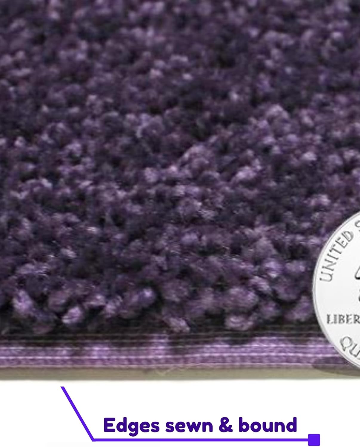 KOECKRITZ Soft and Colorful Kids Classroom Area Rugs (Passes Flammability Pill Test) Many Sizes and Bright Colors to Select from (12' x 15', Eggplant)