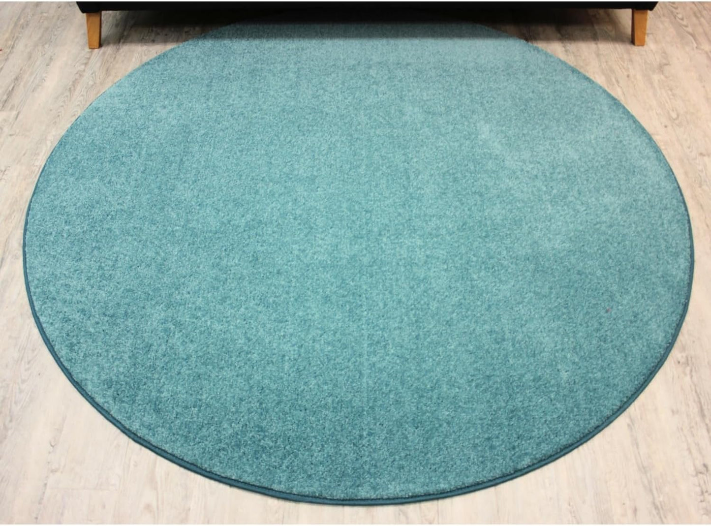 KOECKRITZ Soft and Colorful Kids Classroom Area Rugs (Passes Flammability Pill Test) Many Sizes and Bright Colors to Select from (7' Round, Surf)