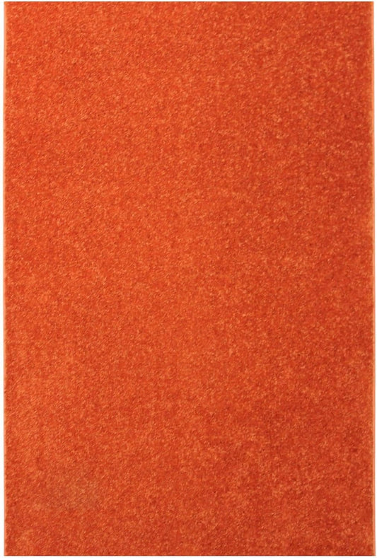 KOECKRITZ Soft and Colorful Kids Classroom Area Rugs (Passes Flammability Pill Test) Many Sizes and Bright Colors to Select from (12' x 12', Tangerine)