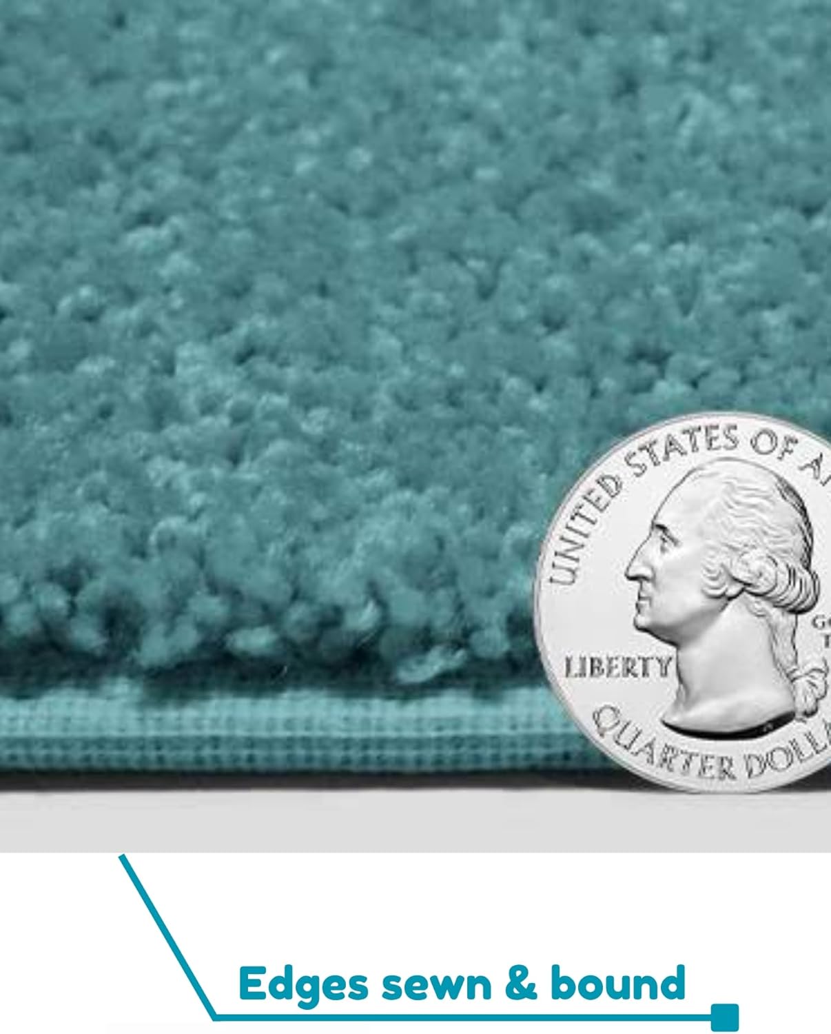 KOECKRITZ Soft and Colorful Kids Classroom Area Rugs (Passes Flammability Pill Test) Many Sizes and Bright Colors to Select from (8' x 10', Surf)