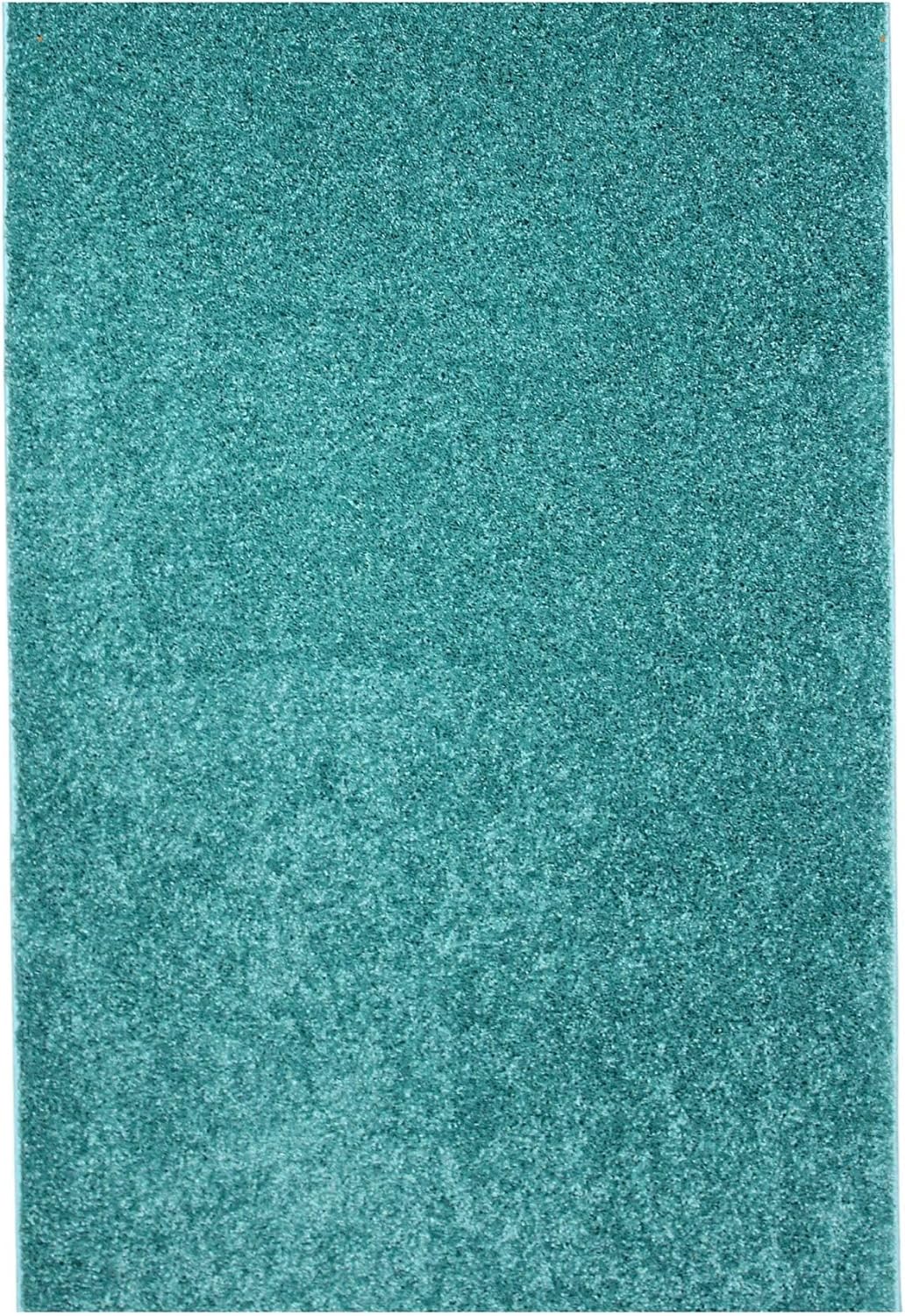 KOECKRITZ Soft and Colorful Kids Classroom Area Rugs (Passes Flammability Pill Test) Many Sizes and Bright Colors to Select from (5' x 8', Surf)
