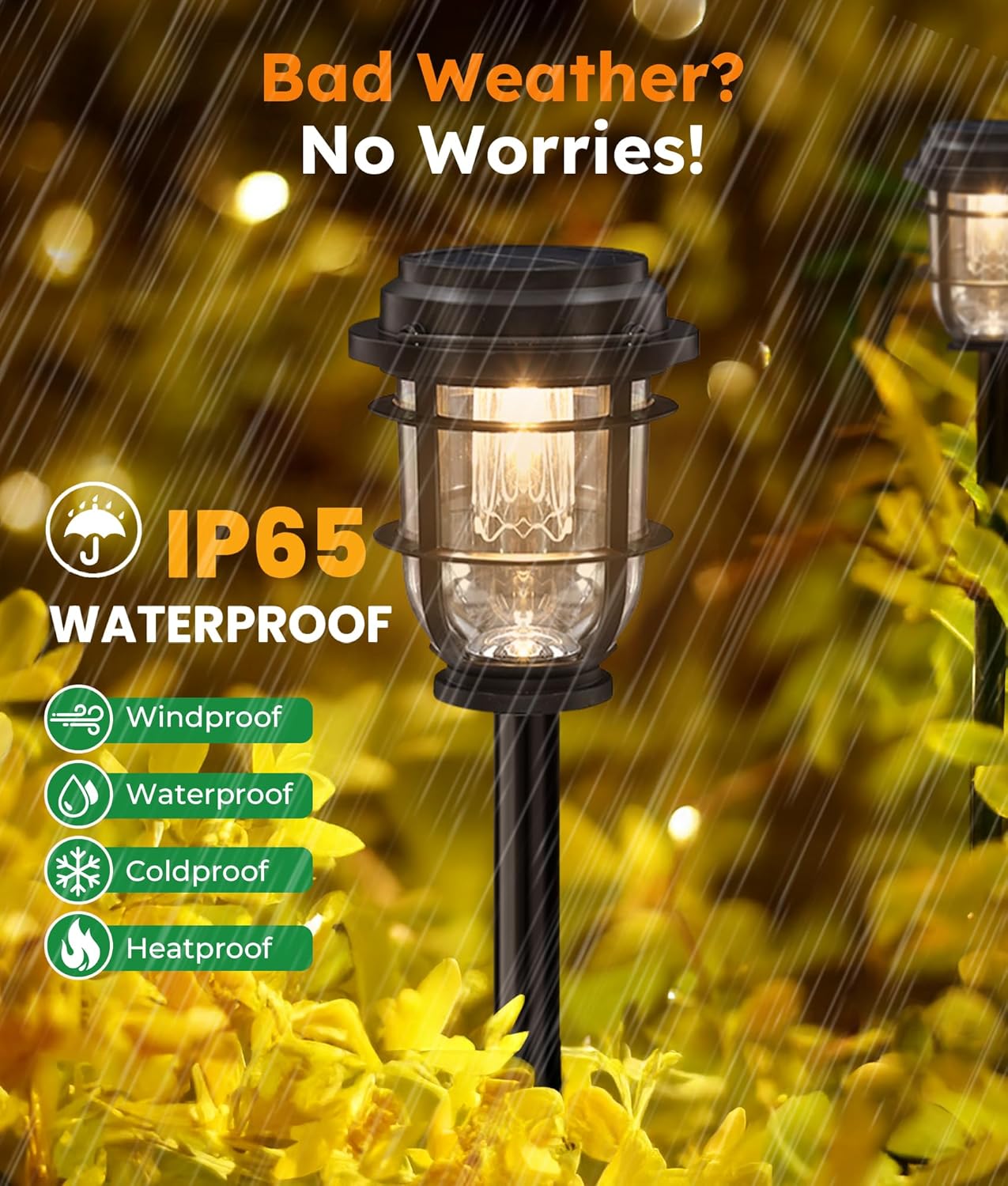 Solar Pathway Light, Bright Auto Garden Lights Decor - Durable Landscape Lighting for Lawn, Patio, Walkway, Driveway, Housewarming Gift Ideas