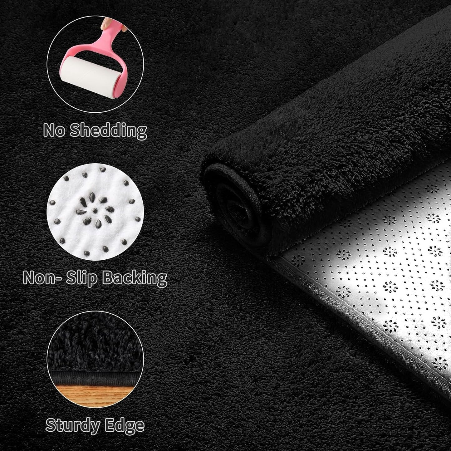 Sour Lemon 5x7 Area Rugs for Living Room, Soft Large Area Rug Fluffy Rugs for Bedroom，Machine Washable Area Rug Non Slip Carpet Rug for Living Room Playroom Kids Room Home Decor