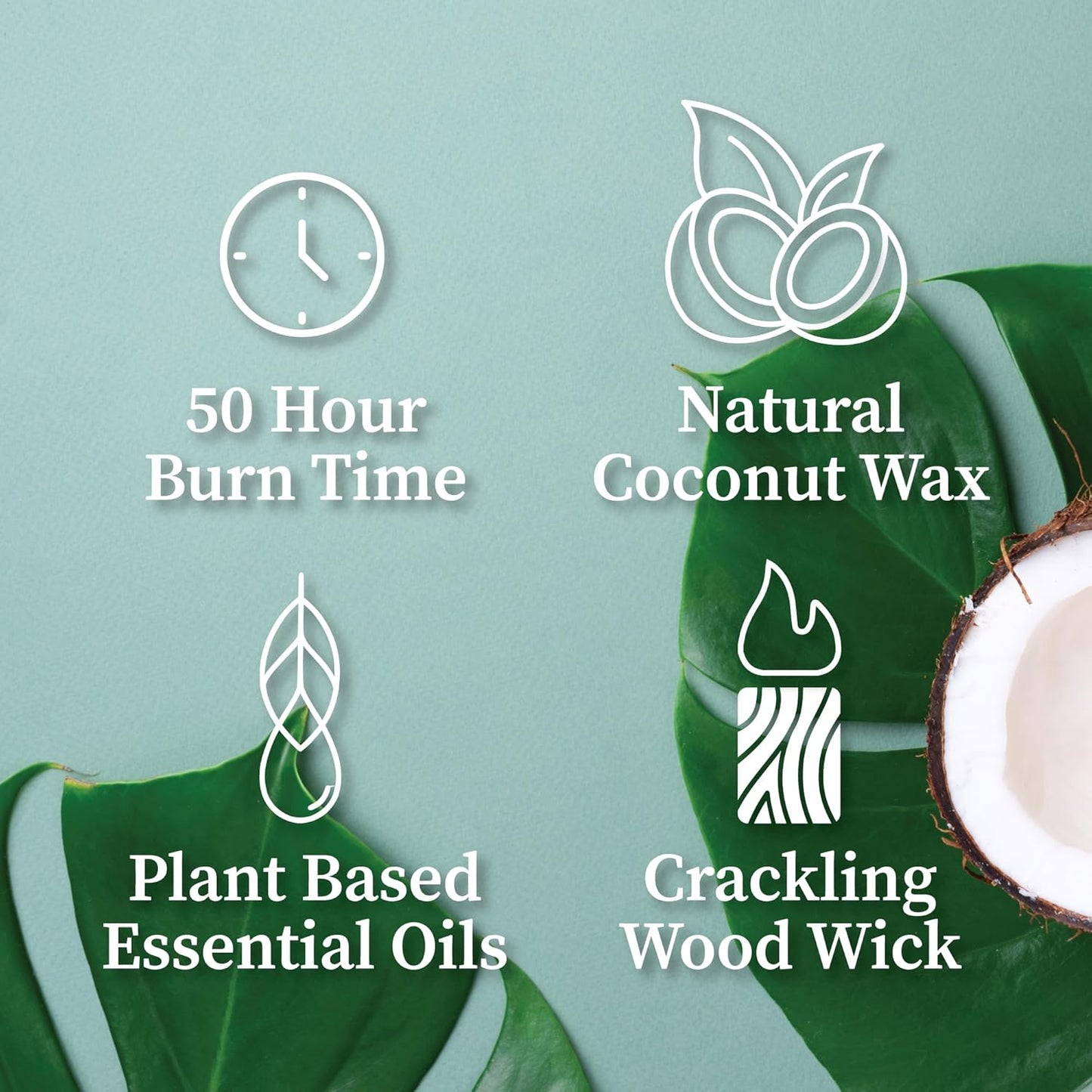Hemlock Park Wood Wick Candle Handcrafted with Natural Coconut Wax and Essential Oils (Amber & Gold 7.2 oz, Lavender)