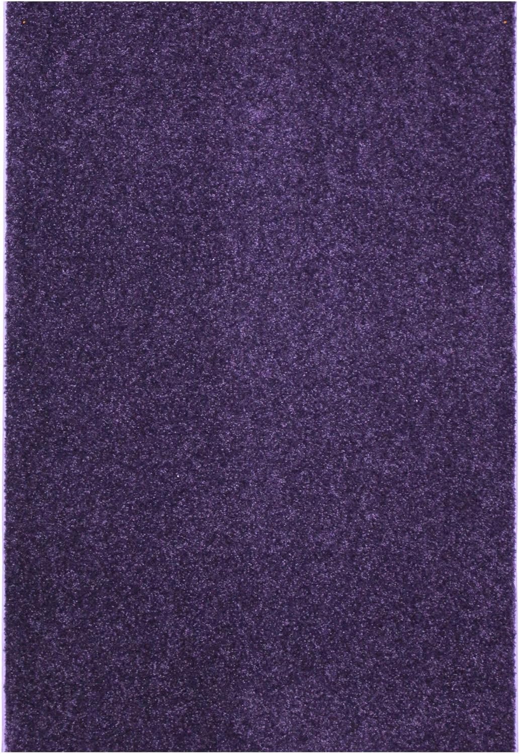 KOECKRITZ Soft and Colorful Kids Classroom Area Rugs (Passes Flammability Pill Test) Many Sizes and Bright Colors to Select from (9' x 12', Eggplant)