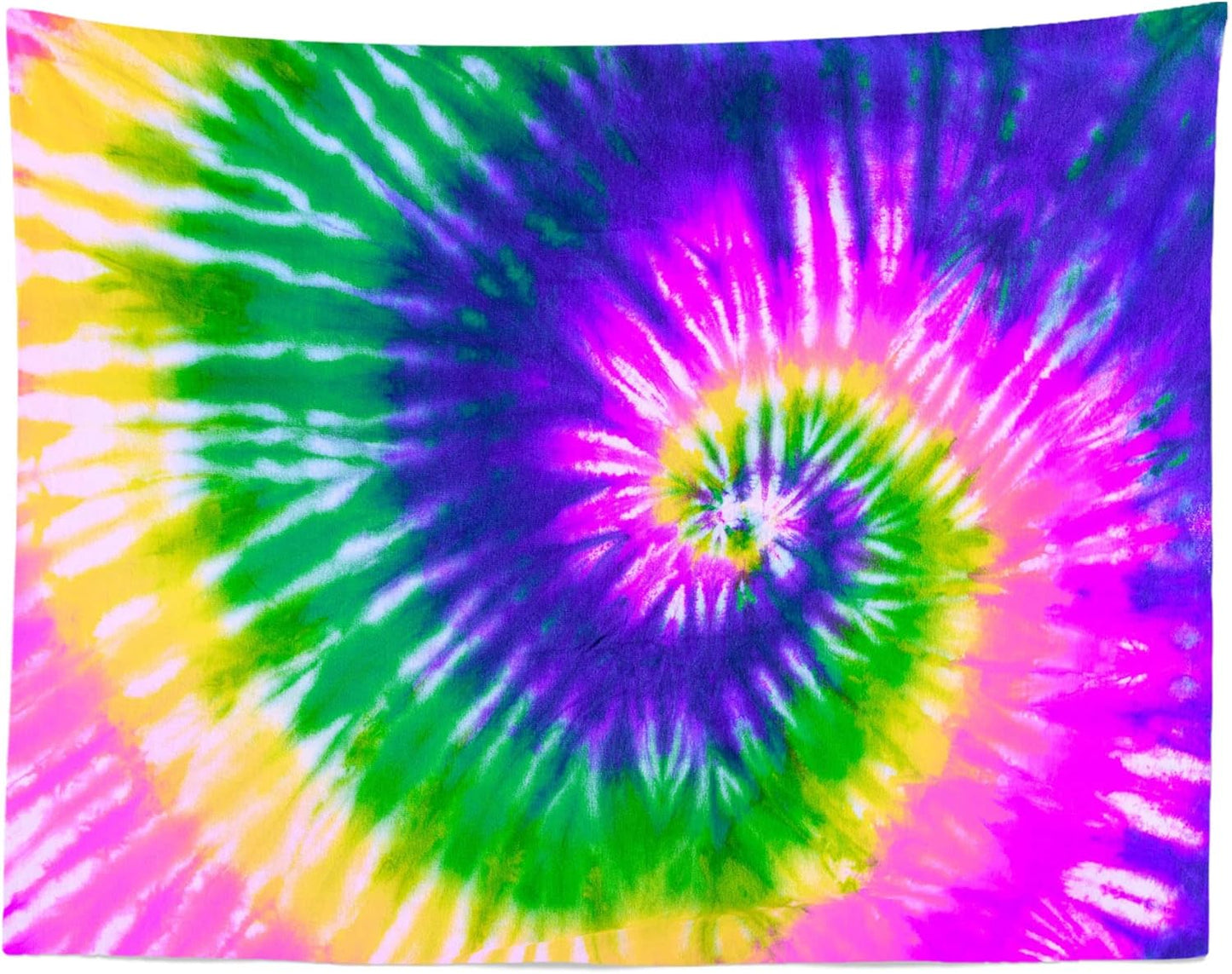 BELECO Tie Dye Tapestry Fabric Wall Hanging 80x60 Inch Hippie Tapestry 60's Tie Dye Wall Decor Watercolor Rainbow Spiral Tie Dye Art Tapestries for Bedroom Living Room Dorm Home Decor