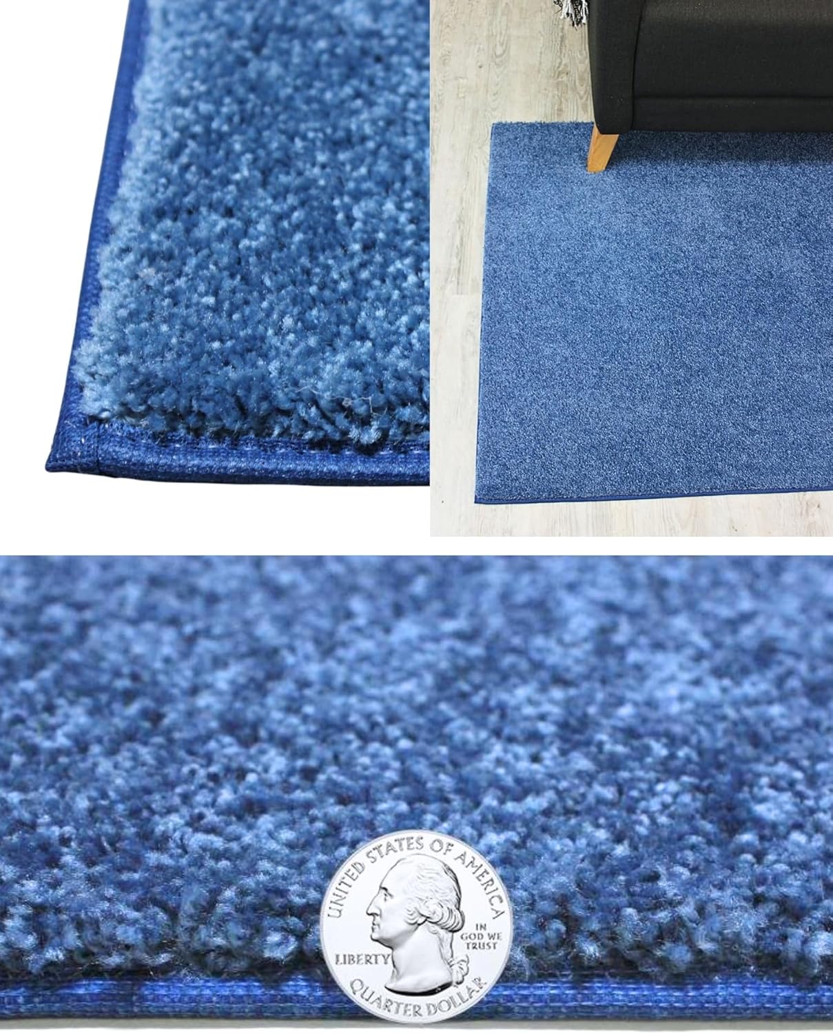 KOECKRITZ Soft and Colorful Kids Classroom Area Rugs (Passes Flammability Pill Test) Many Sizes and Bright Colors to Select from (6' x 9', Royal)