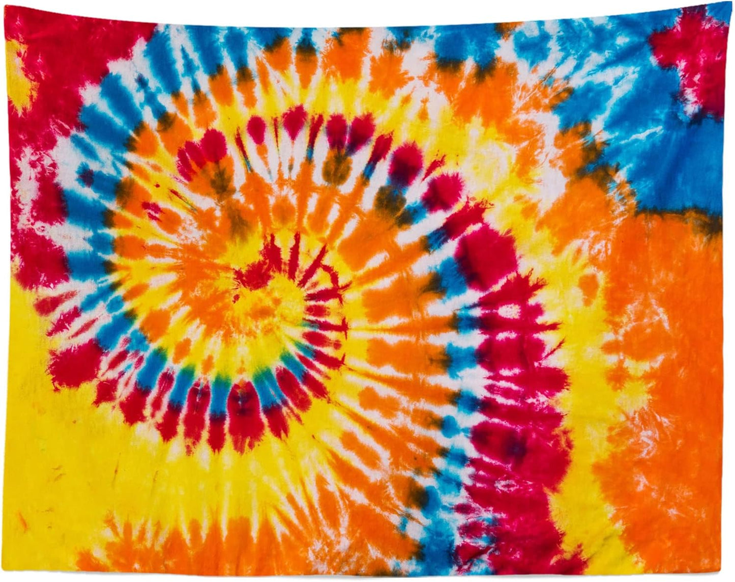 BELECO Tie Dye Tapestry Wall Hanging 70x47 Inch Colorful Spiral Tie Dye Party Decorations Watercolor Rainbow Tapestry 60s 70s Hippie Supplies Tie Dye Tapestries for Bedroom Living Room Dorm Decor
