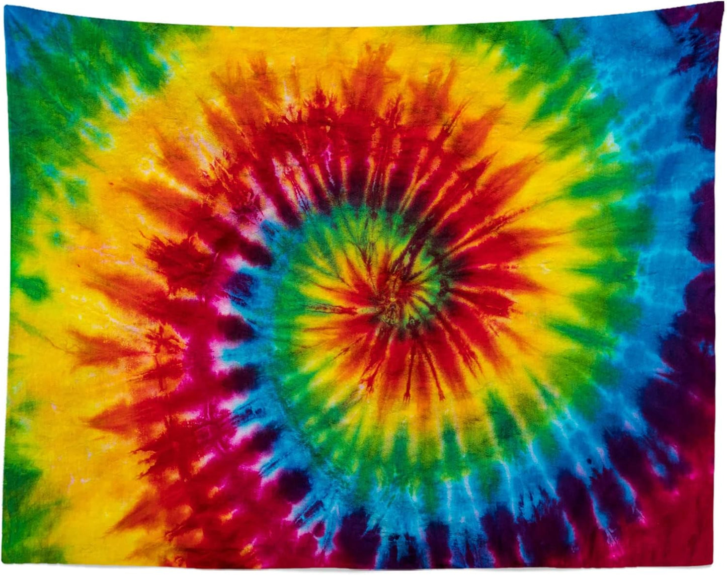 Loccor Tie Dye Tapestry Colorful Red Blue Yellow Green Orange Purple Retro Abstract Psychedelic Swirl Wall Hanging for Living Room Bedroom Dorm Home Decor 106''x70''