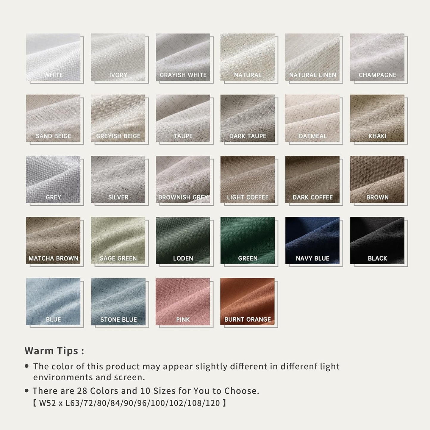 BOODII Room Darkening Curtains 120 Inch Back Tab Thermal Insulated Black Out Linen Drapes Extra Long Blackout Curtains for Patio Door Large Window Ceiling to Floor Light Blocking Brownish Grey 52x120
