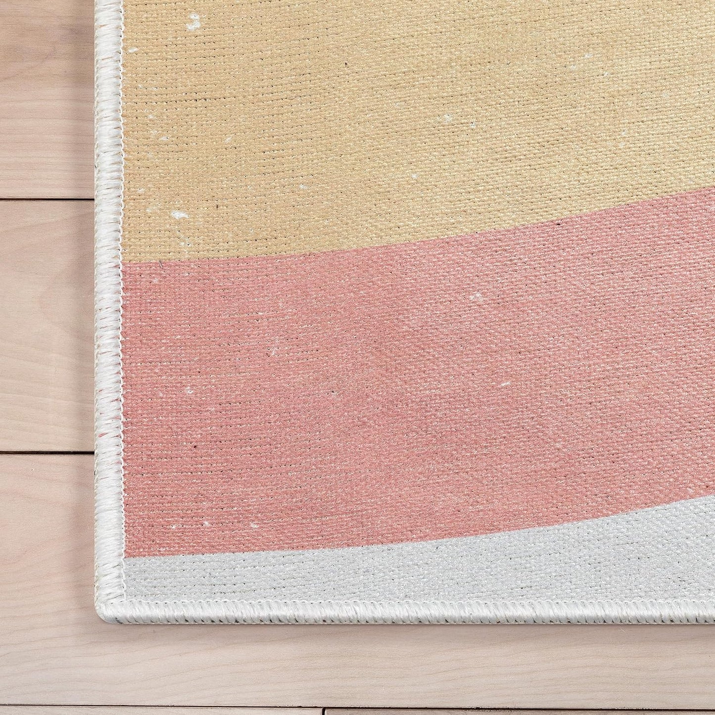 Well Woven Kids Rugs Rainbow 9'10" x 13' Multi Color Modern Flat-Weave Playroom Area Rug